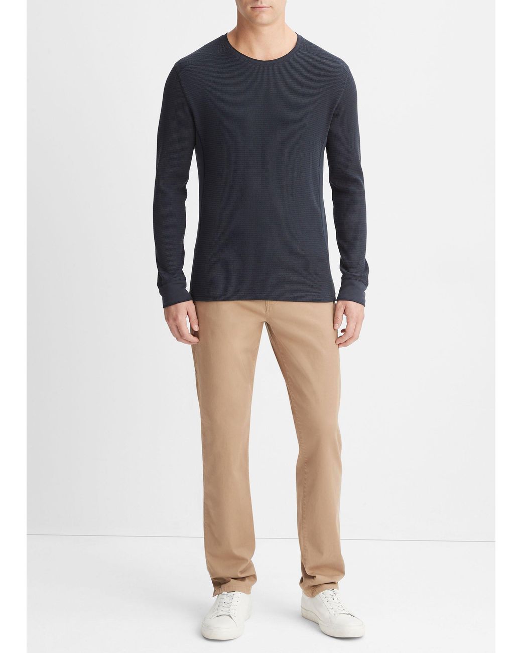 Vince Blue Round-Neck Pullover for men