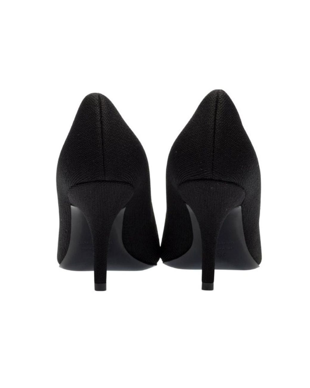 Balenciaga Black Logo Pointed High Heels