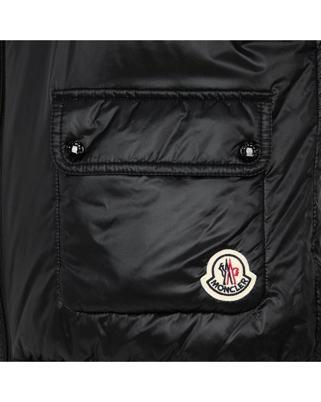 Moncler Black Lansette Quilted Vest