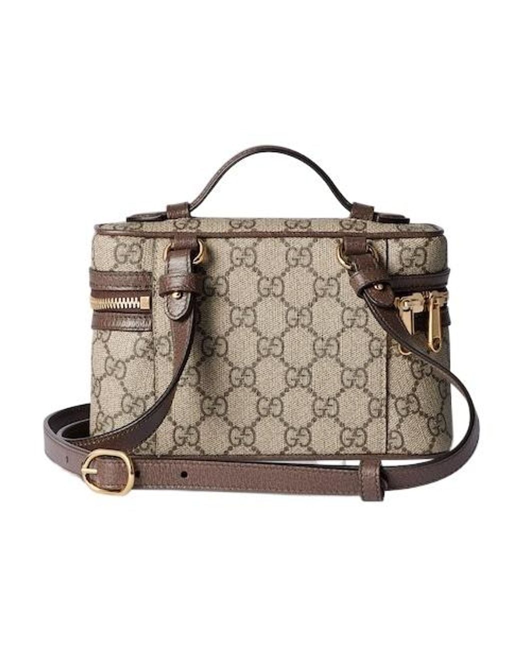 Gucci Brown Ophidia Super Mini Shoulder Bag