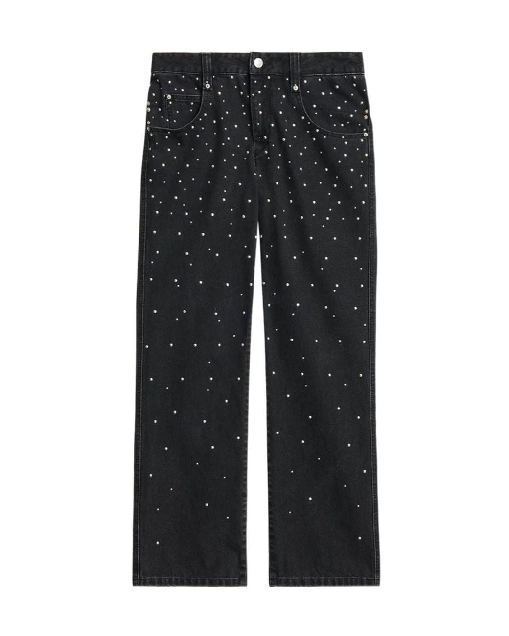 Isabel Marant Black Isabel Marant Étoile Brinsa Studded Jeans