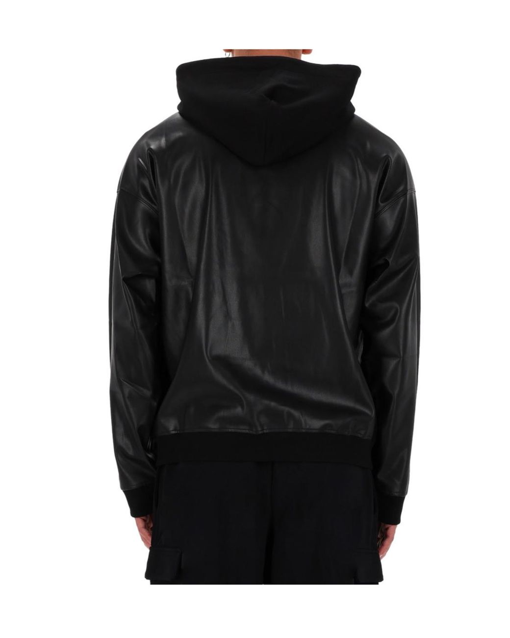 Versace Jeans Black Couture Long Sleeve Logo Hoodie for men
