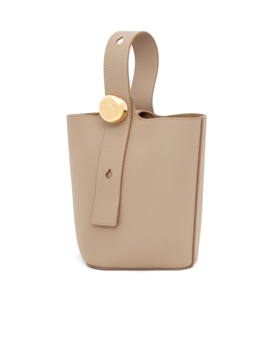 Loewe White Pebble Mini Bucket Bag
