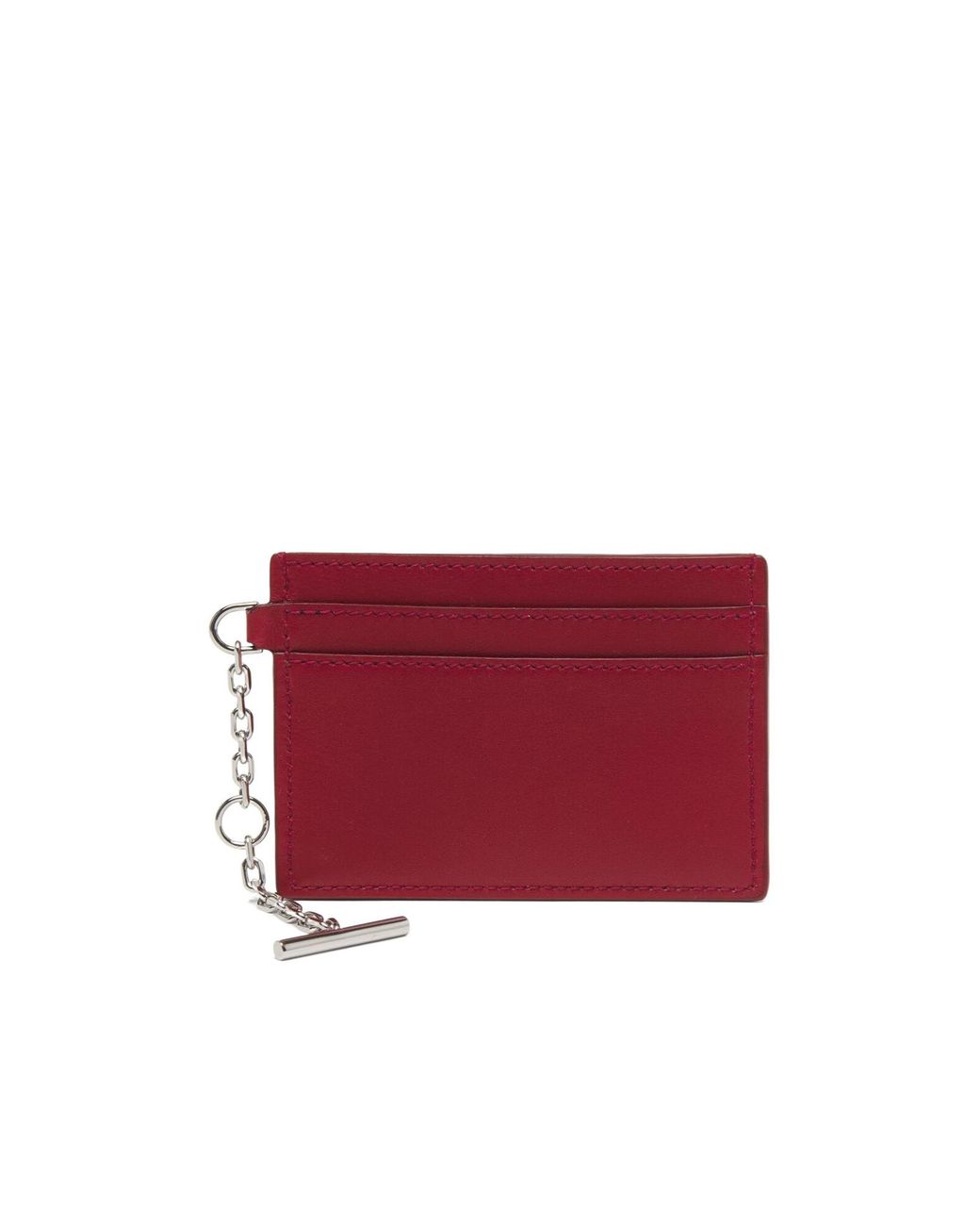 McQueen Red Sling Logo Plaque Card Holder