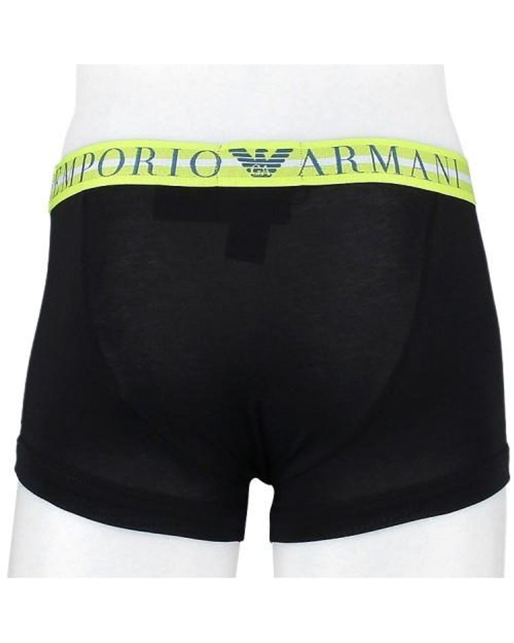 Emporio Armani Black Logo-Embroidered Three-Pack Boxers for men