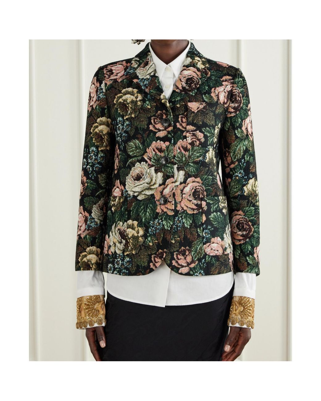Dries Van Noten Black Long-Sleeve Jacket
