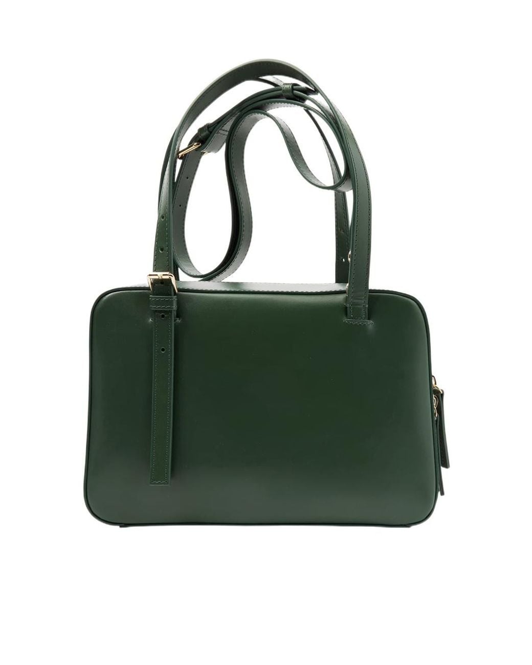 A.P.C. Green Virginie Logo Printed Crossbody Bag