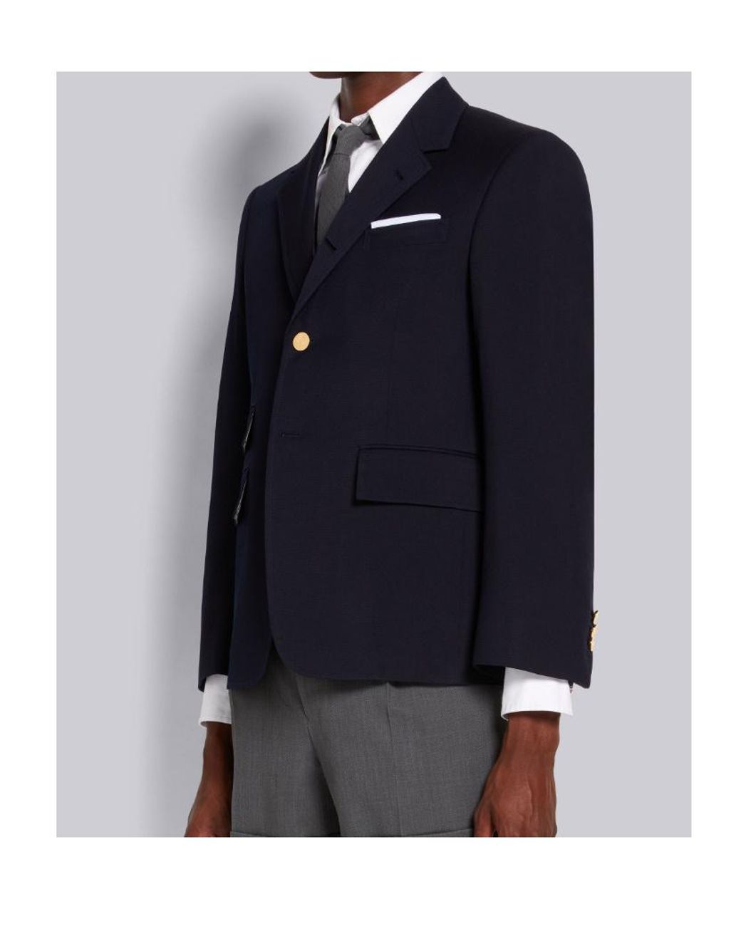 Thom Browne Blue Single-Breasted Jacket for men