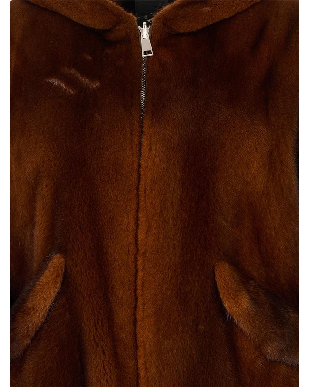 Blancha Brown Reversible Fur