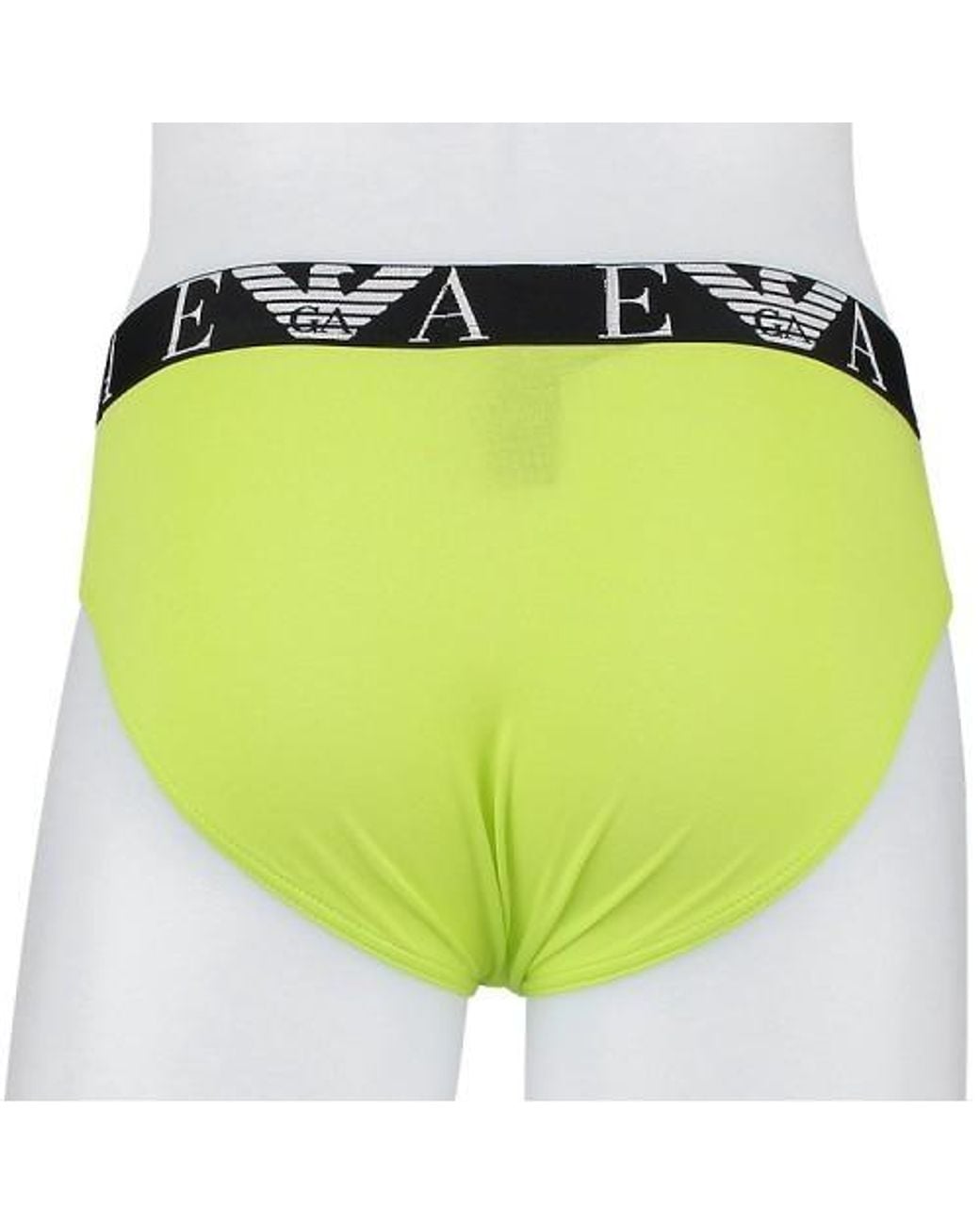 Emporio Armani Red Logo Briefs Set Of Three for men