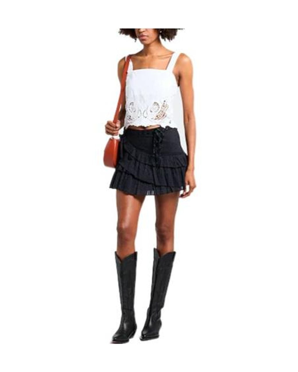 Rag & Bone White Solid Color Sleeveless Top