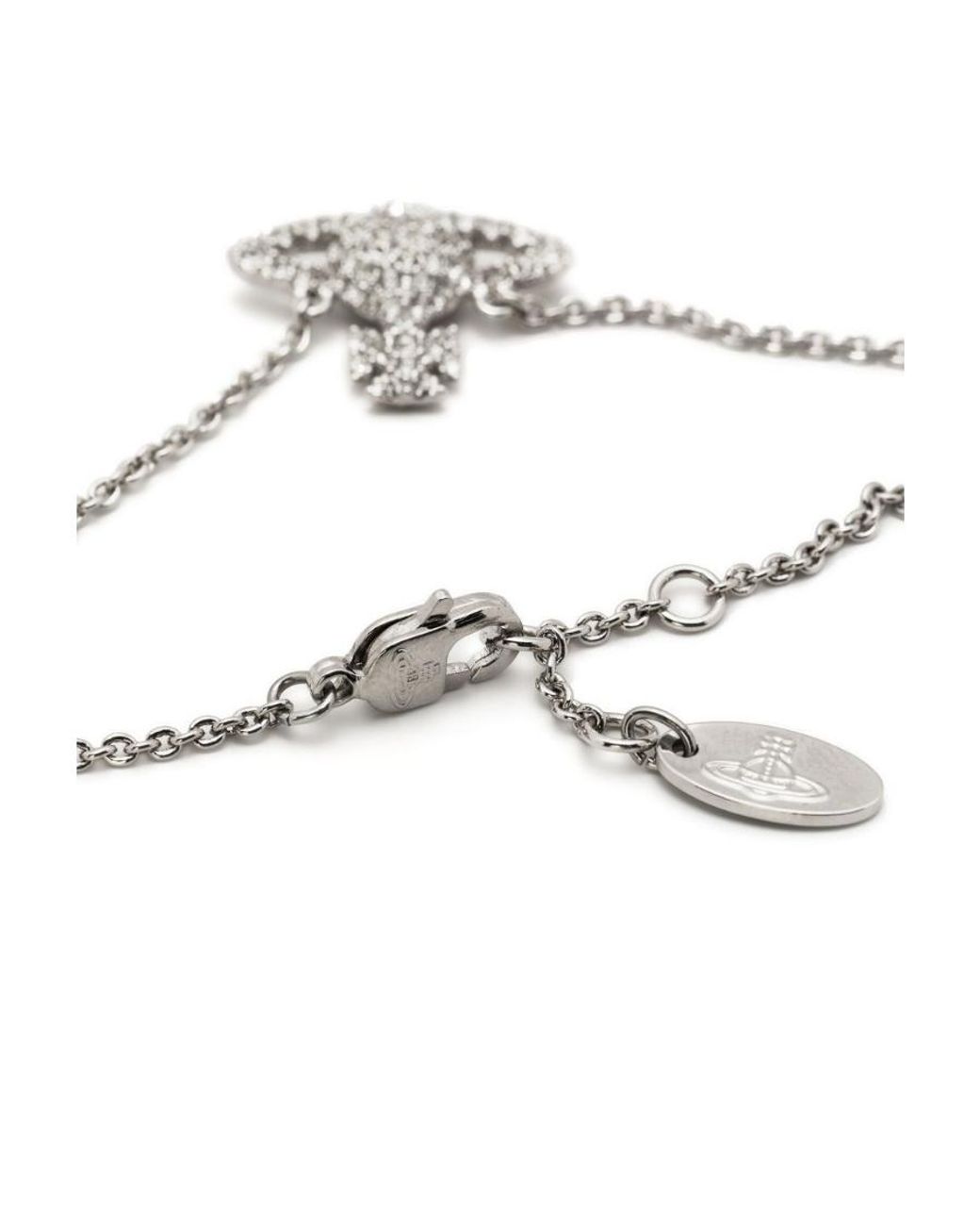 Vivienne Westwood Metallic Grace Bas Relief Embellished Bracelet