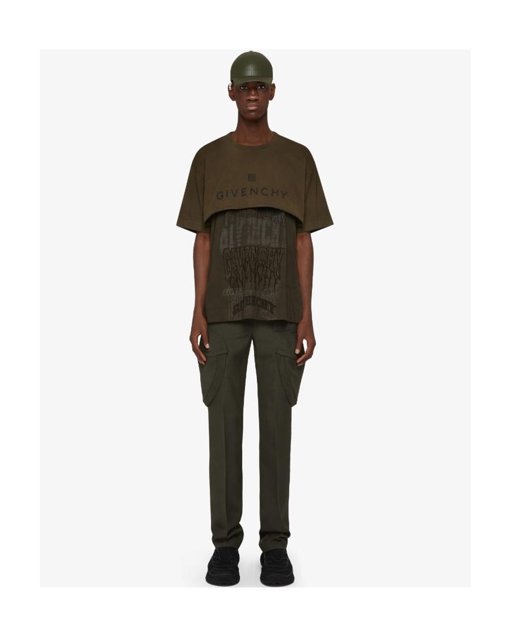 Givenchy Green Slim Fit Cargo Pants for men