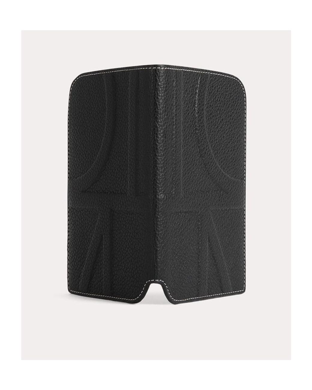 Totême  Black Totême Logo Embossed Bifold Wallet for men