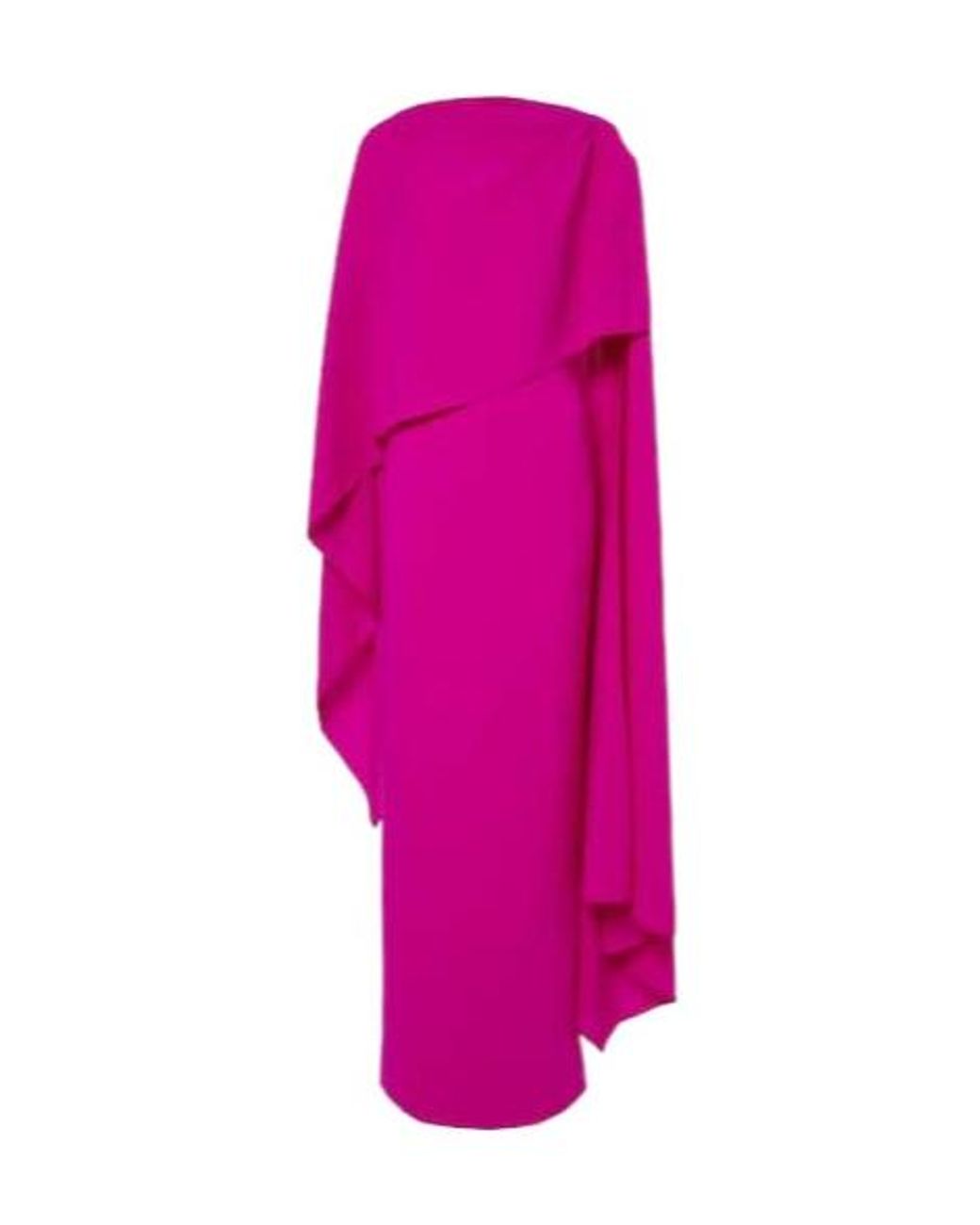 Roksanda Pink Demetria Caped Crepe Gown