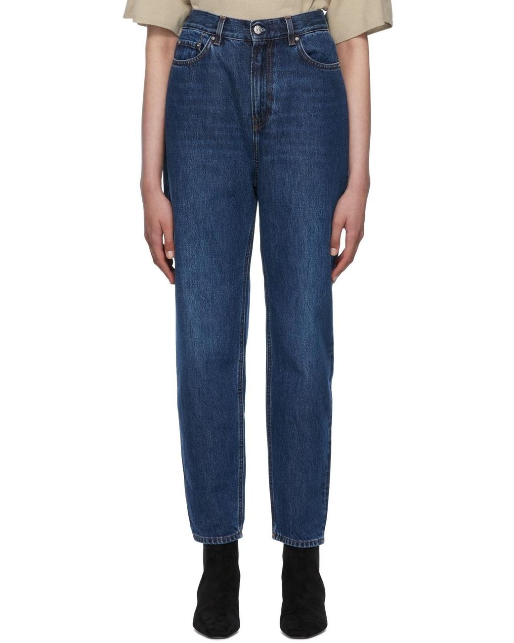 Totême  Blue Totême Classic Tapered Jeans
