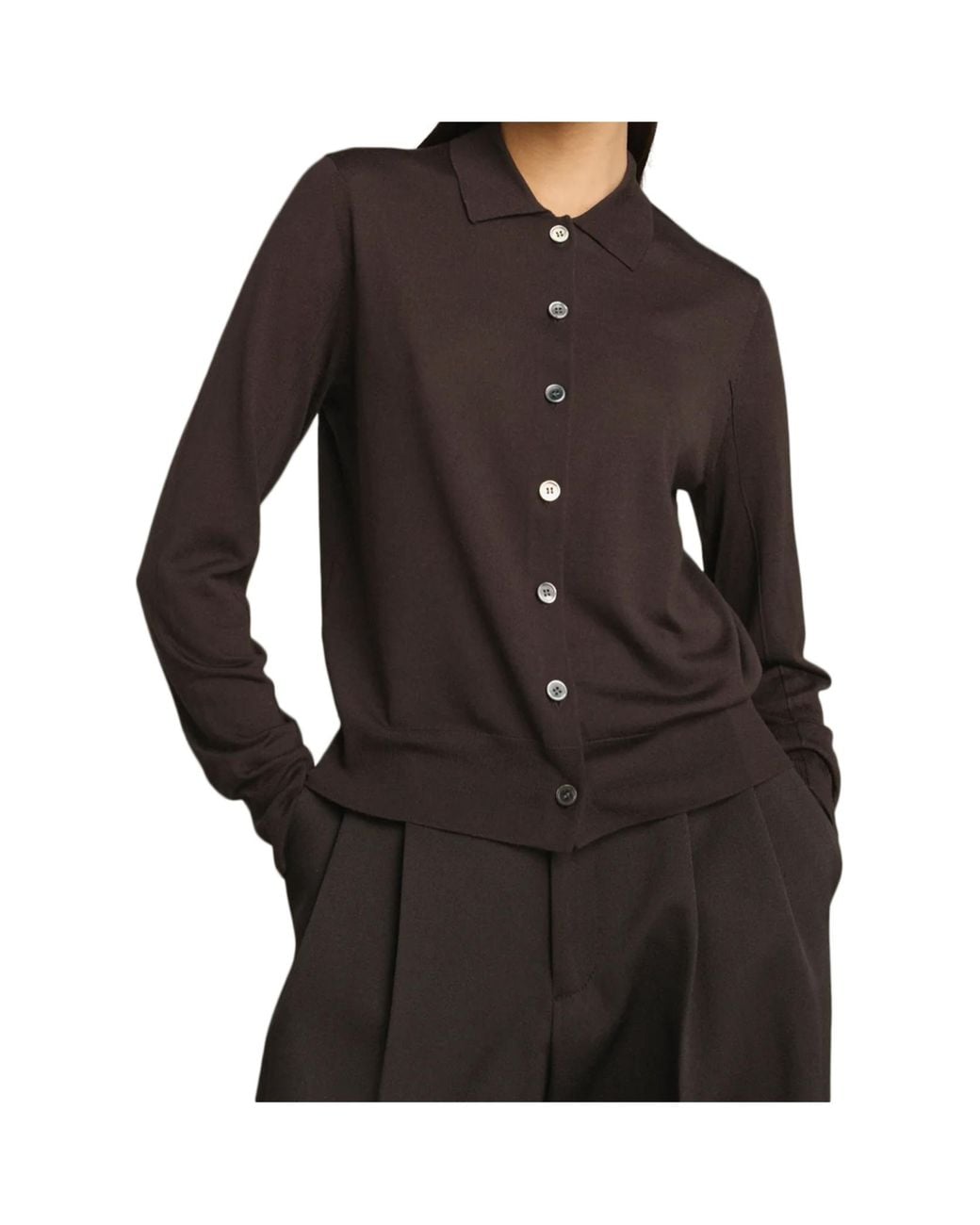Soeur Blue Hailey Button-Up Cardigan
