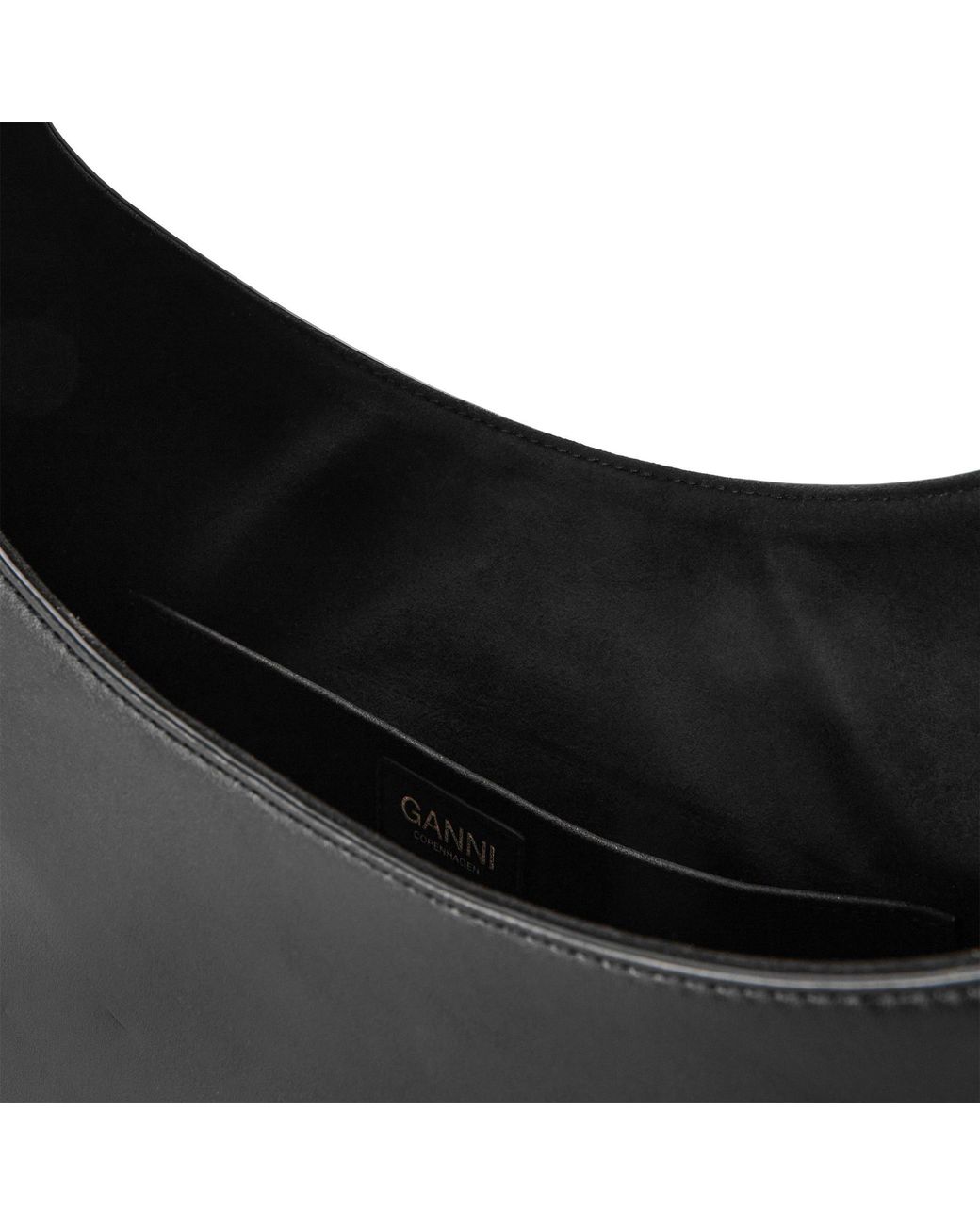 Ganni Black Simple Single-Shoulder Bag