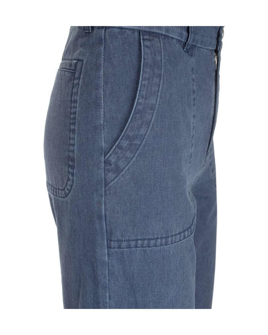 A.P.C. Blue Straight Jeans Pants