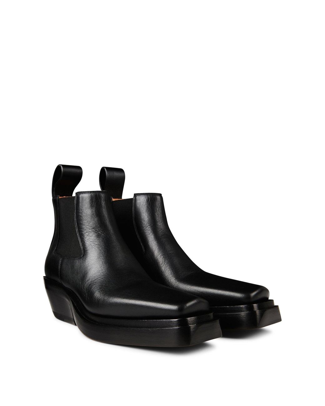 Bottega Veneta Black Solid Color Chelsea Boots