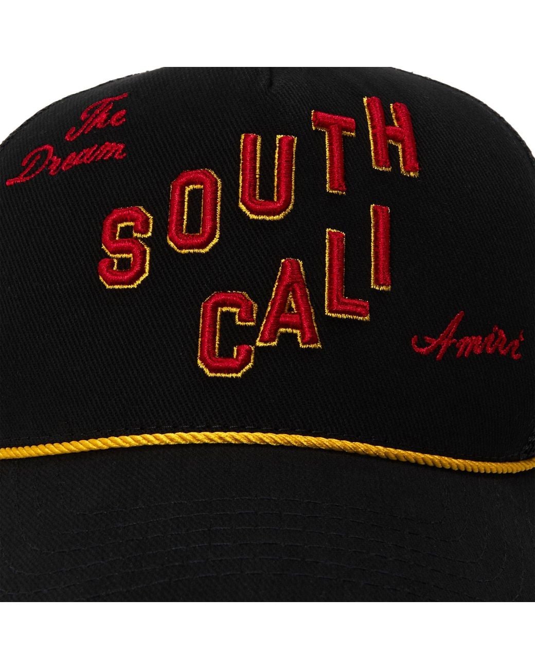 Amiri Black Mesh Trucker Cap for men