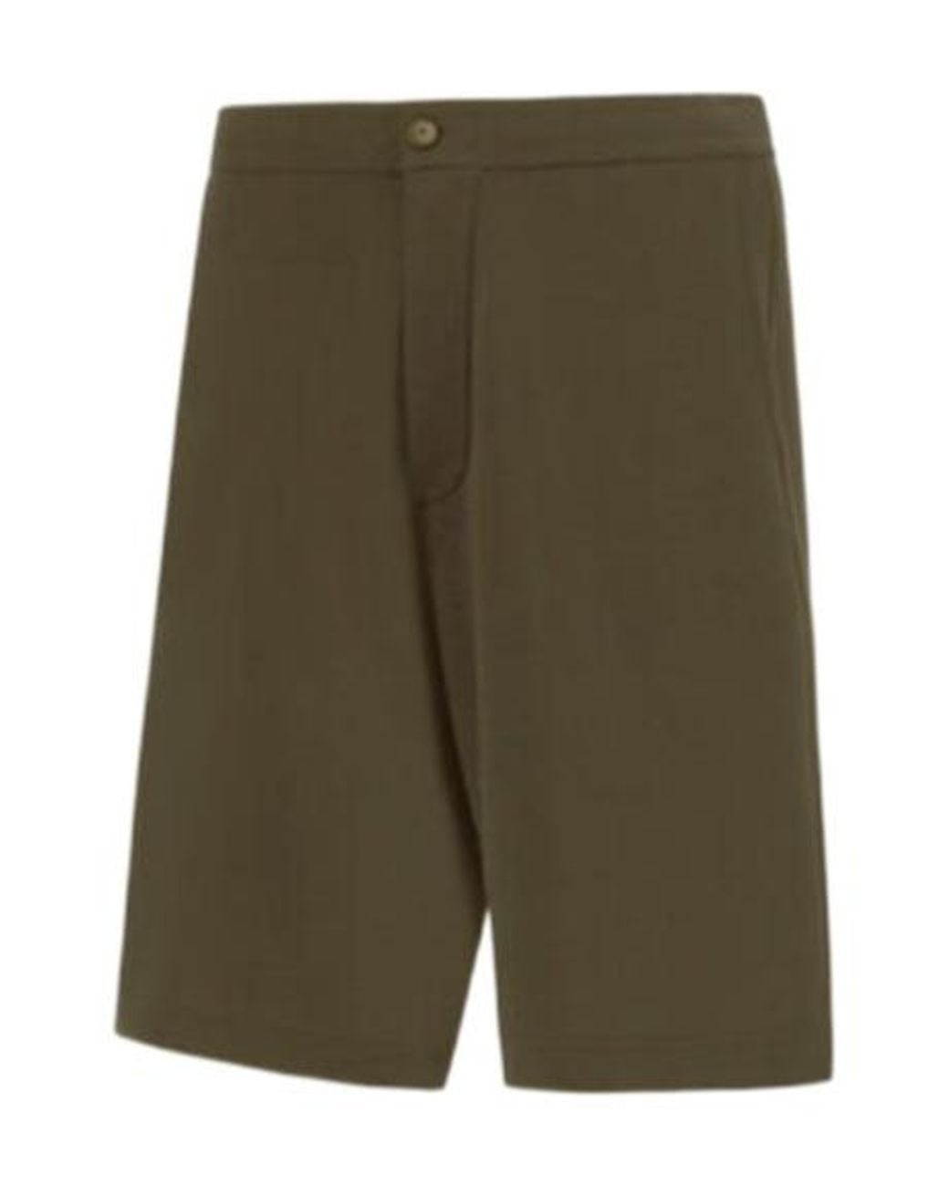 Herno Green Logo Plaque Bermuda Shorts for men