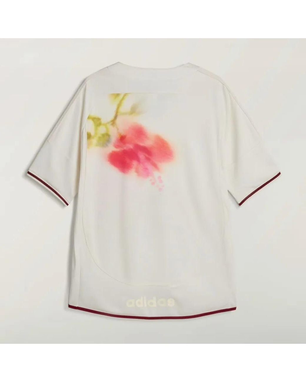 Wales Bonner White X Adidas Floral-Print T-Shirt for men