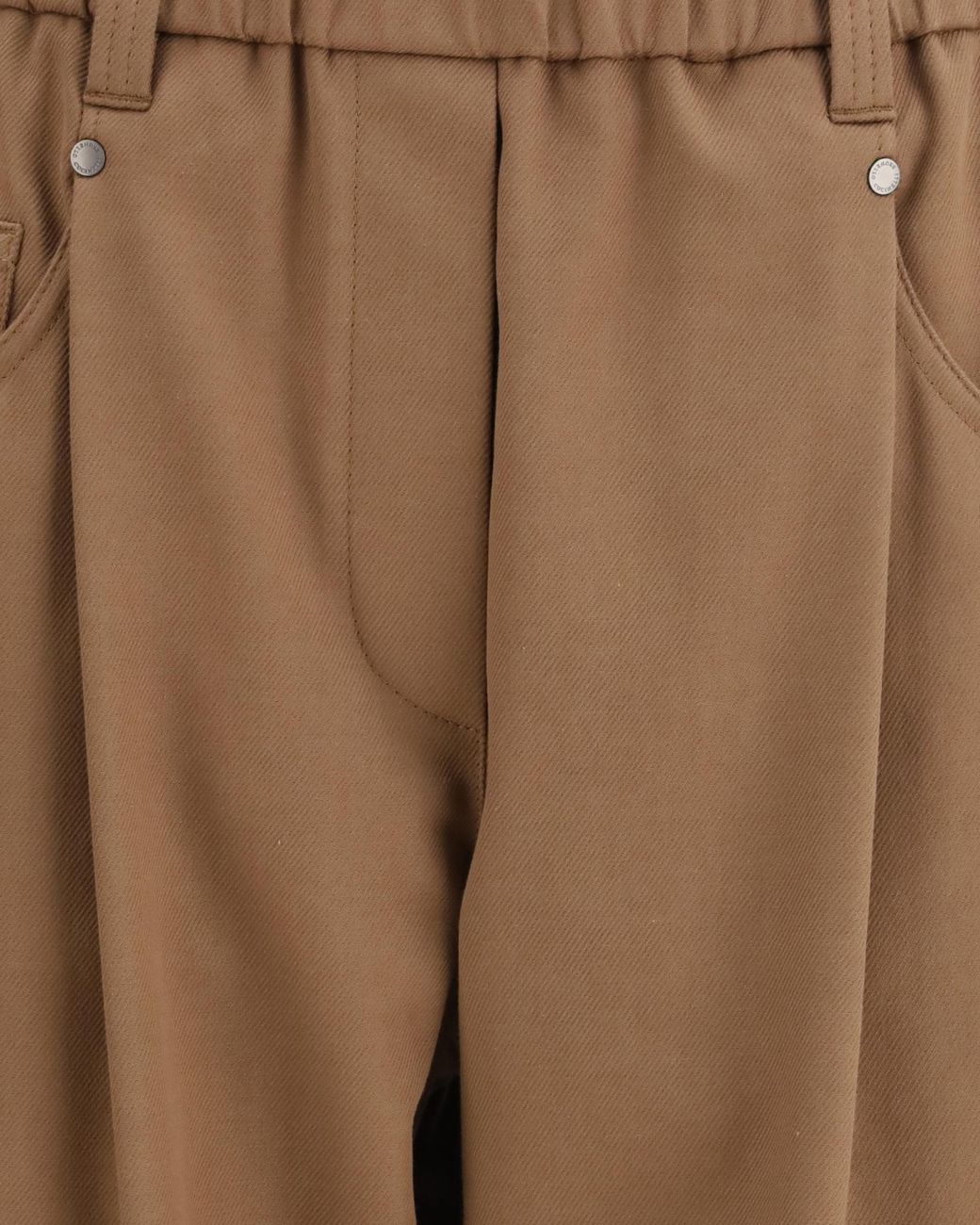 Brunello Cucinelli Gray High-Waisted Straight Leg Trousers