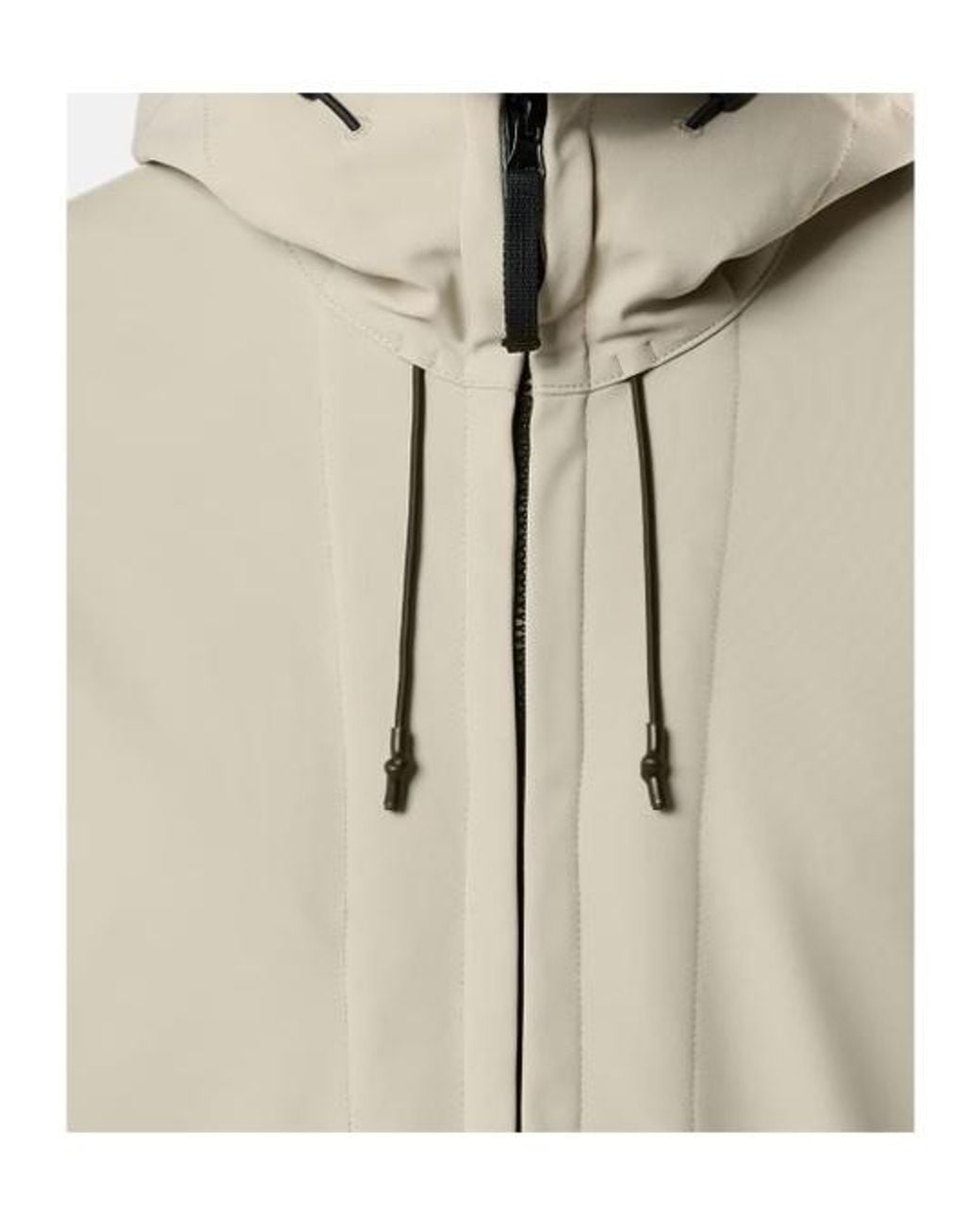 Stone Island Natural Hooded Jacket With Wind- And Water-Resistant Membrane for men