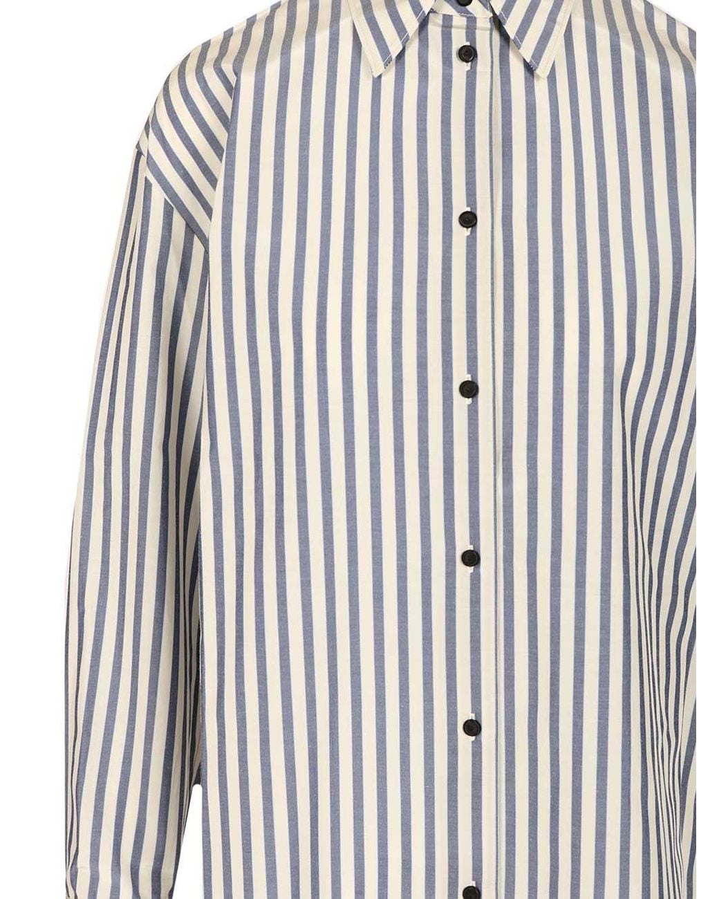 Forte_forte White Striped Shirt