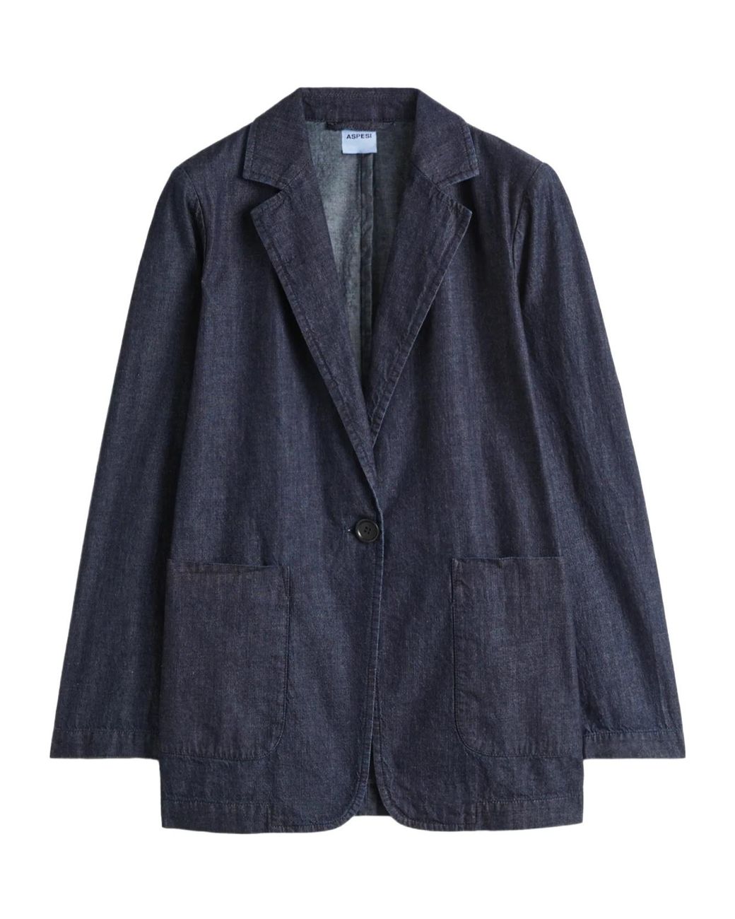 Aspesi Blue Single Breasted Sleeved Blazer