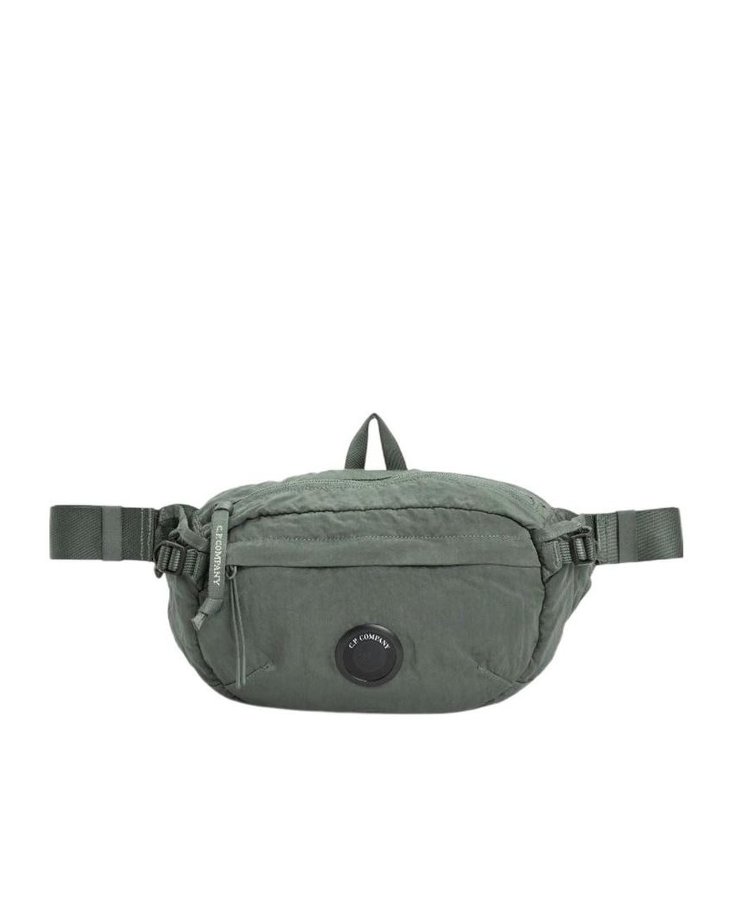 C P Company Gray Lens Detail Zipped Messenger Bag for men