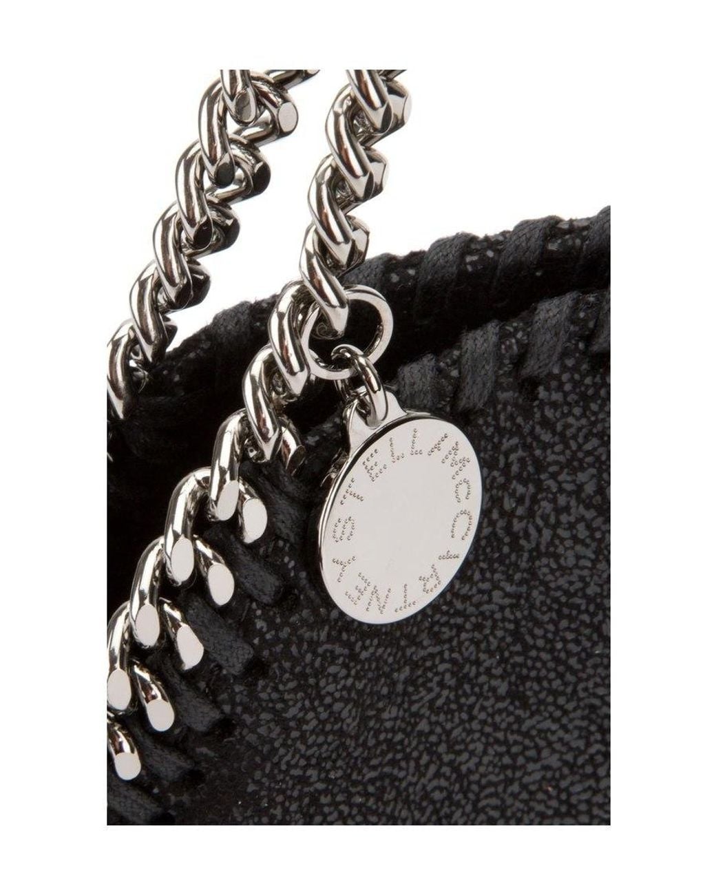 Stella McCartney Black Falabella Tiny Tote Bag