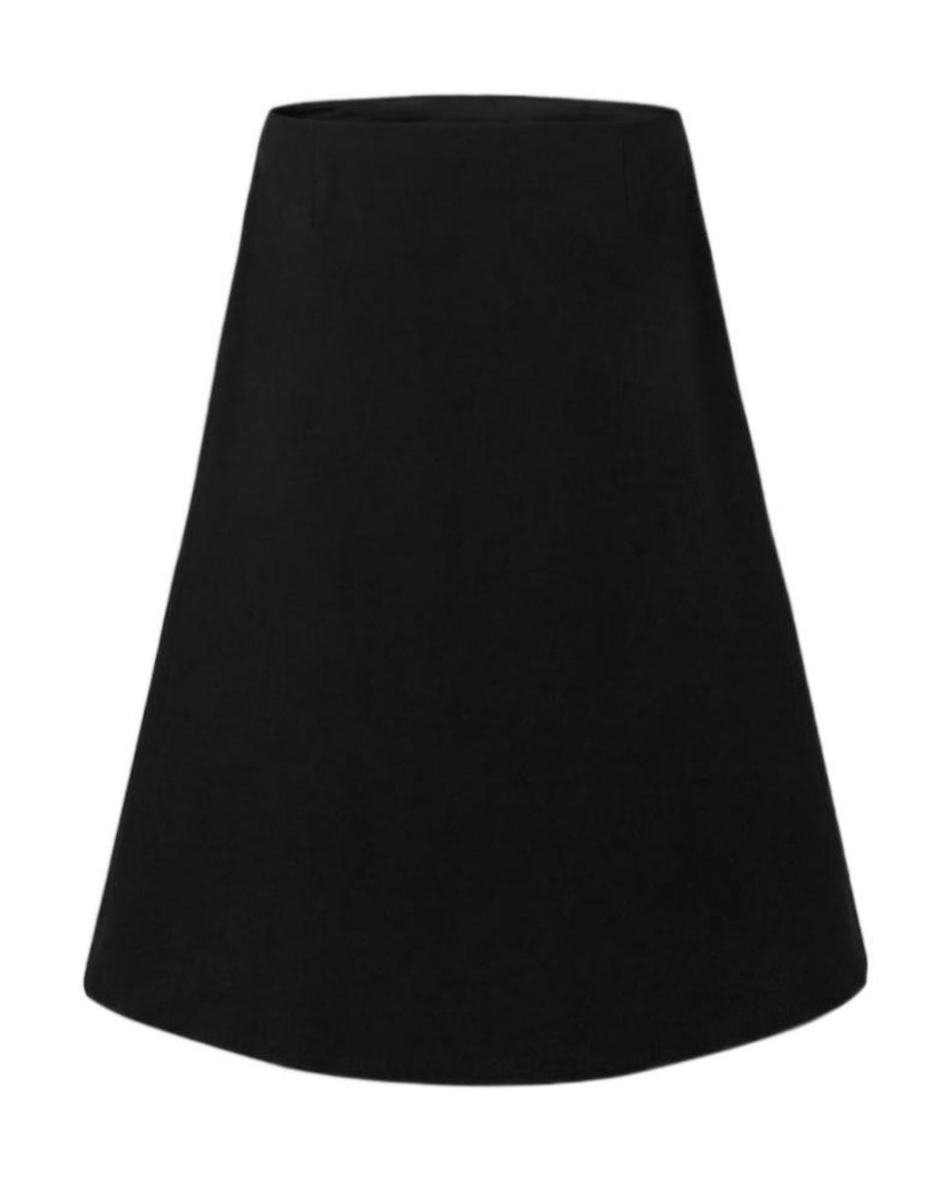 Jil Sander Black Zipper Skirt