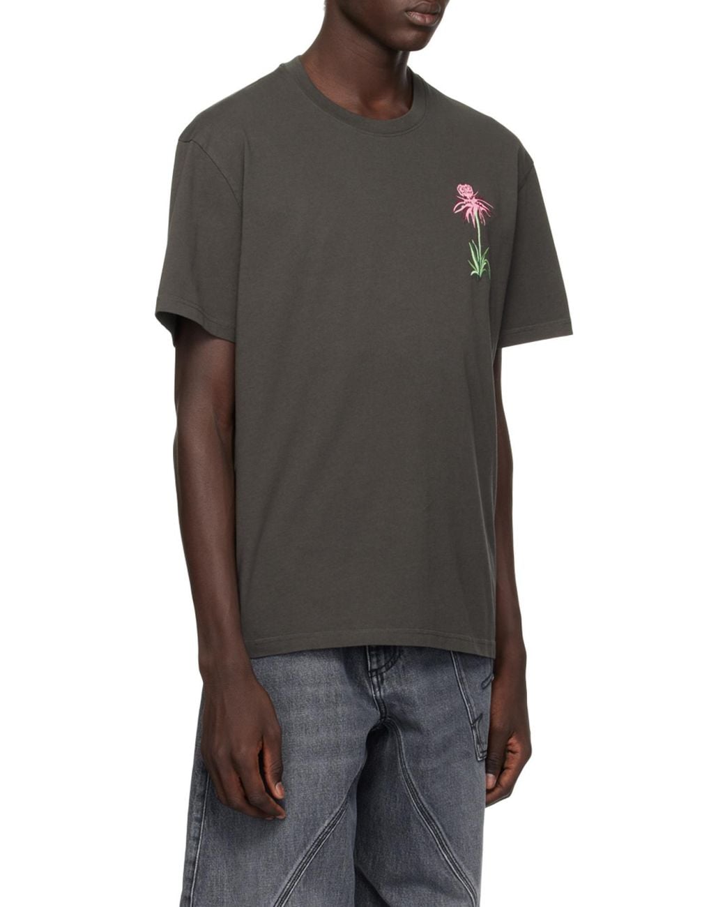 J.W. Anderson Black X Pol Anglada Cotton T-Shirt for men