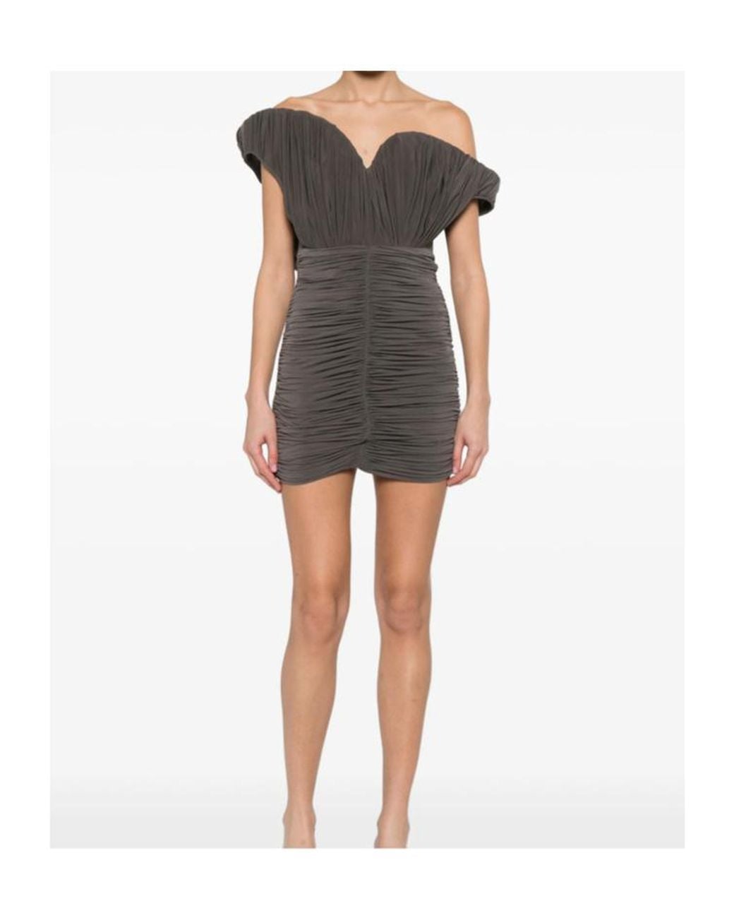 Magda Butrym Gray Asymmetrical Dress