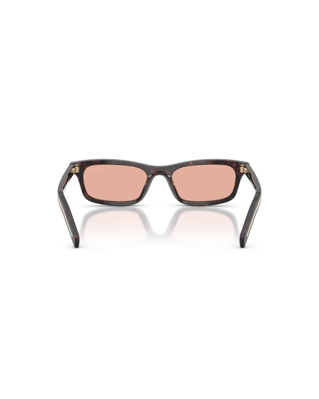 Prada Pink Eyewear Rectangle Frame Sunglasses