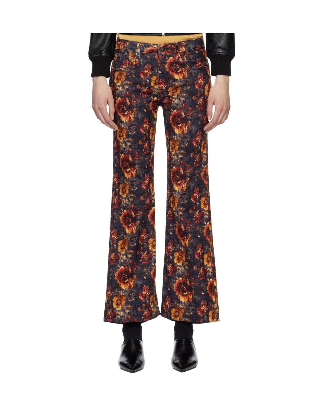R13 Joan Flared Cropped Jeans