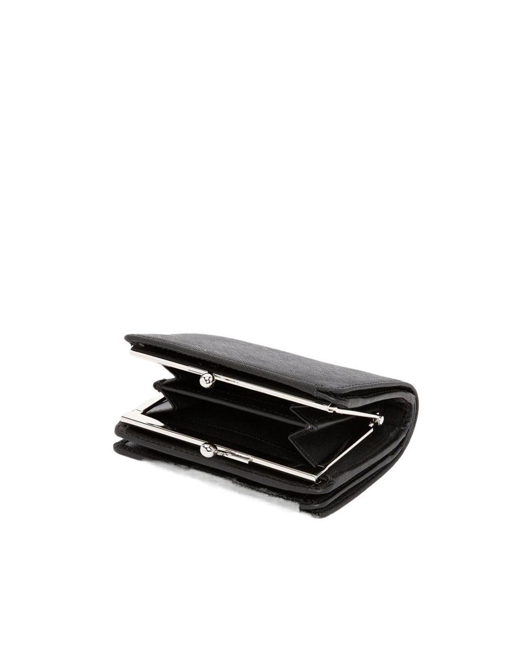Vivienne Westwood Black Logo Plaque Wallet