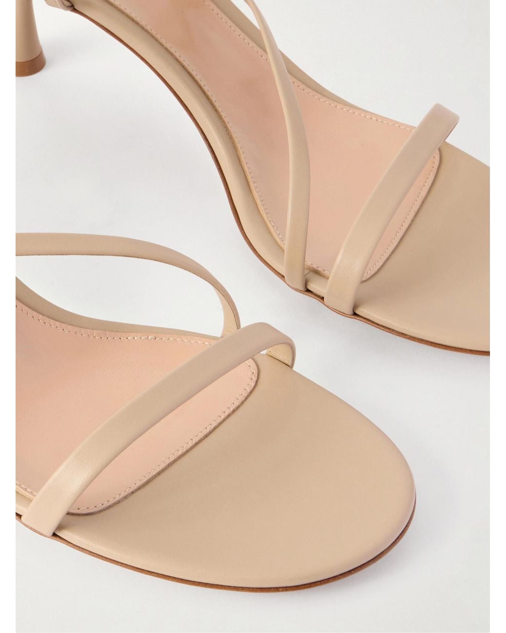 Gianvito Rossi Natural Ascent 55 Leather Sandals