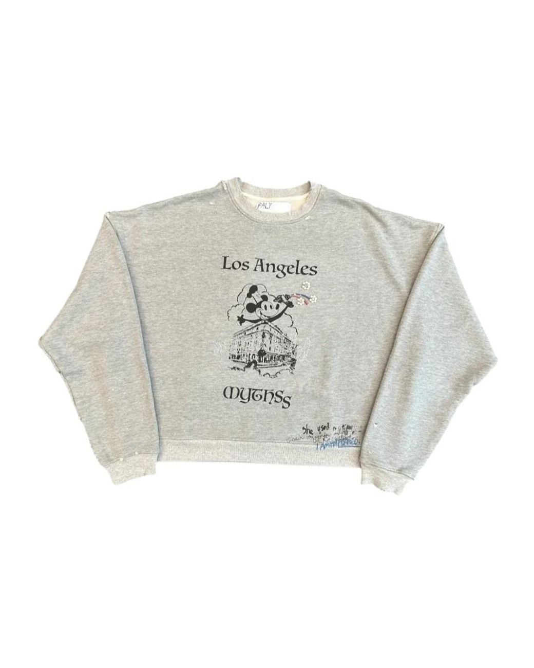 Paly Hollywood Gray Mythss Crew Neck Sweatshirt for men