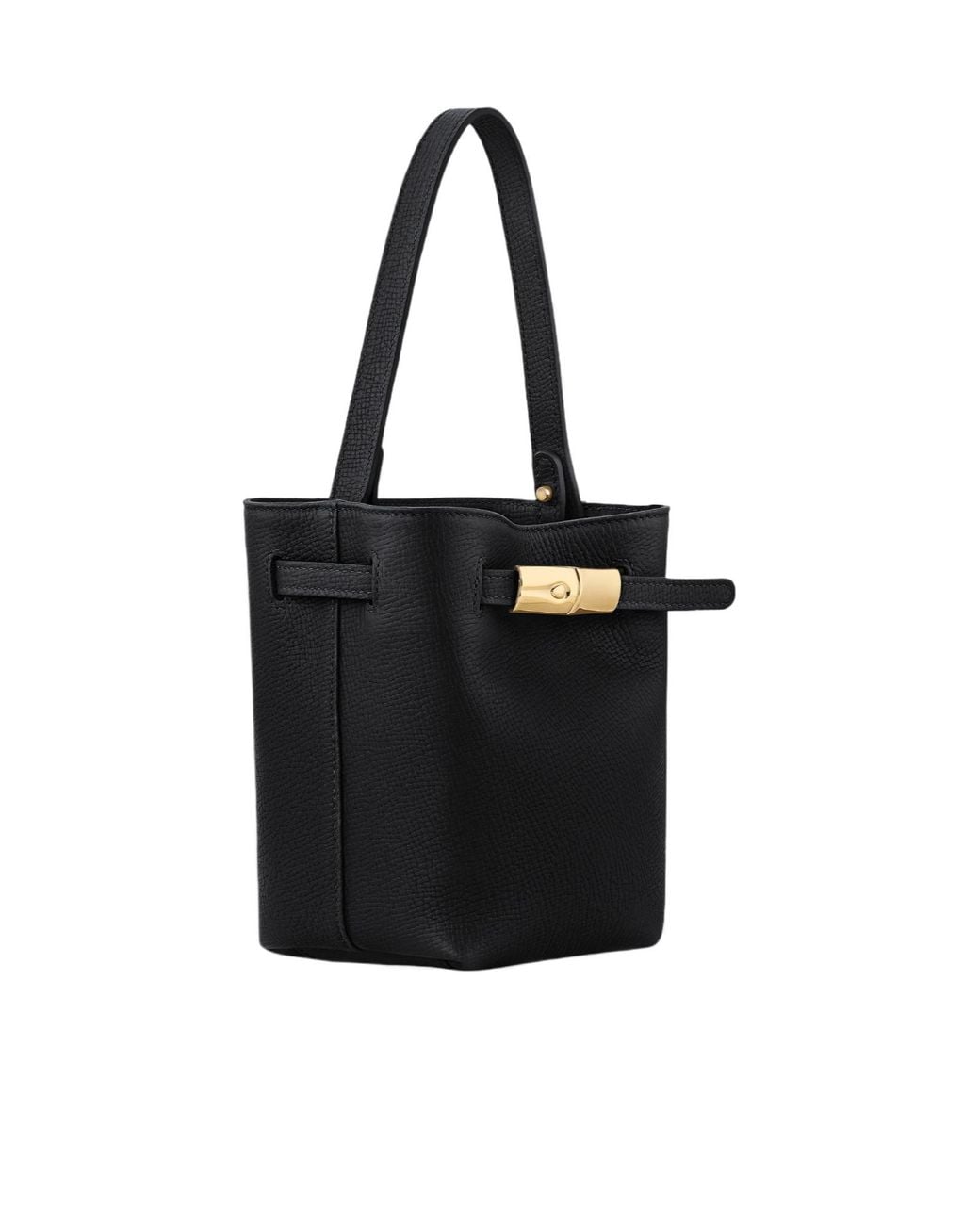Longchamp Black Xs Le Smart Bucket Bag