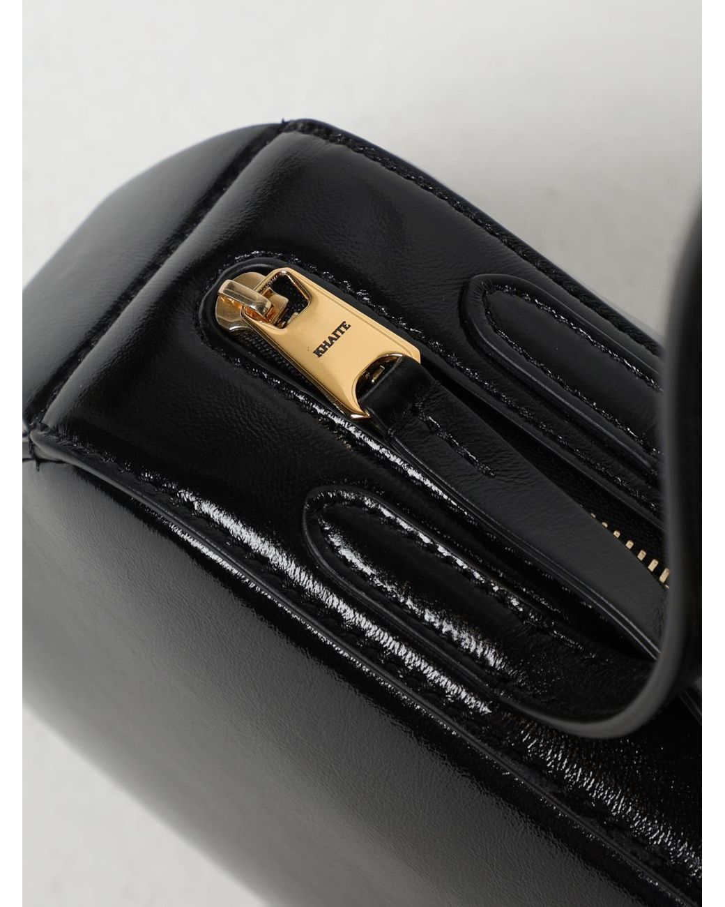 Khaite Black Simona Zipped Shoulder Bag