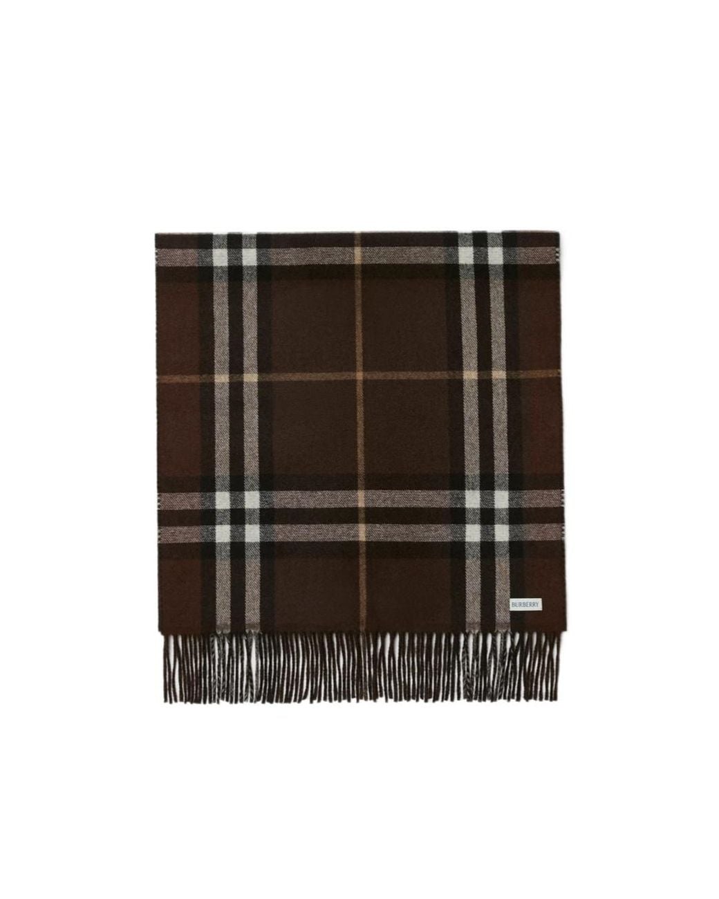 Burberry Black Equestrian-Knight Check Scarf
