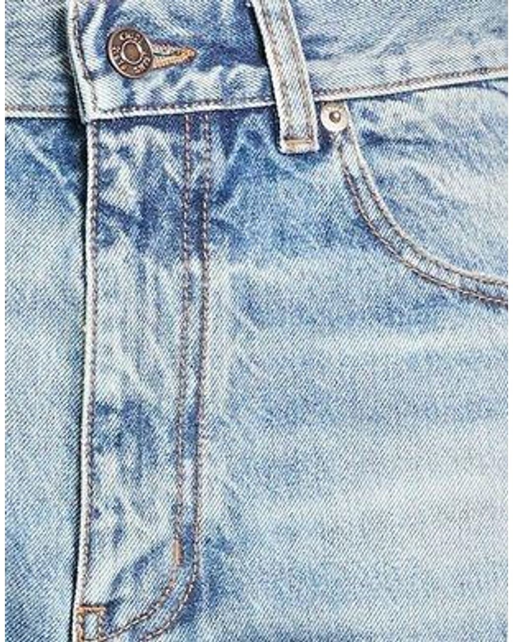 Chloé Blue High-Waisted Color-Block Flared Jeans