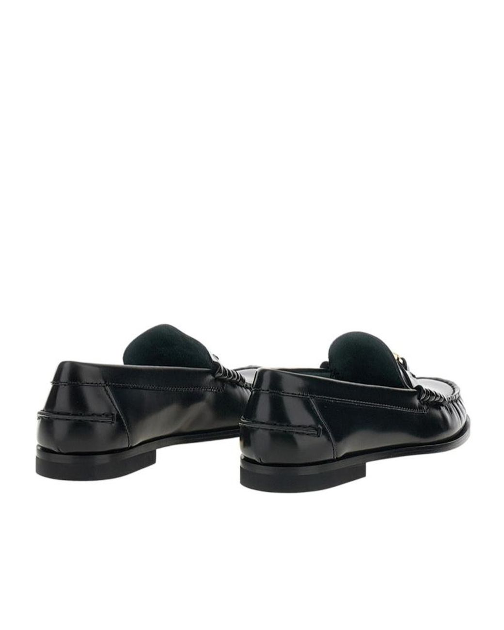 Tod's Black Gathered Toe Loafers