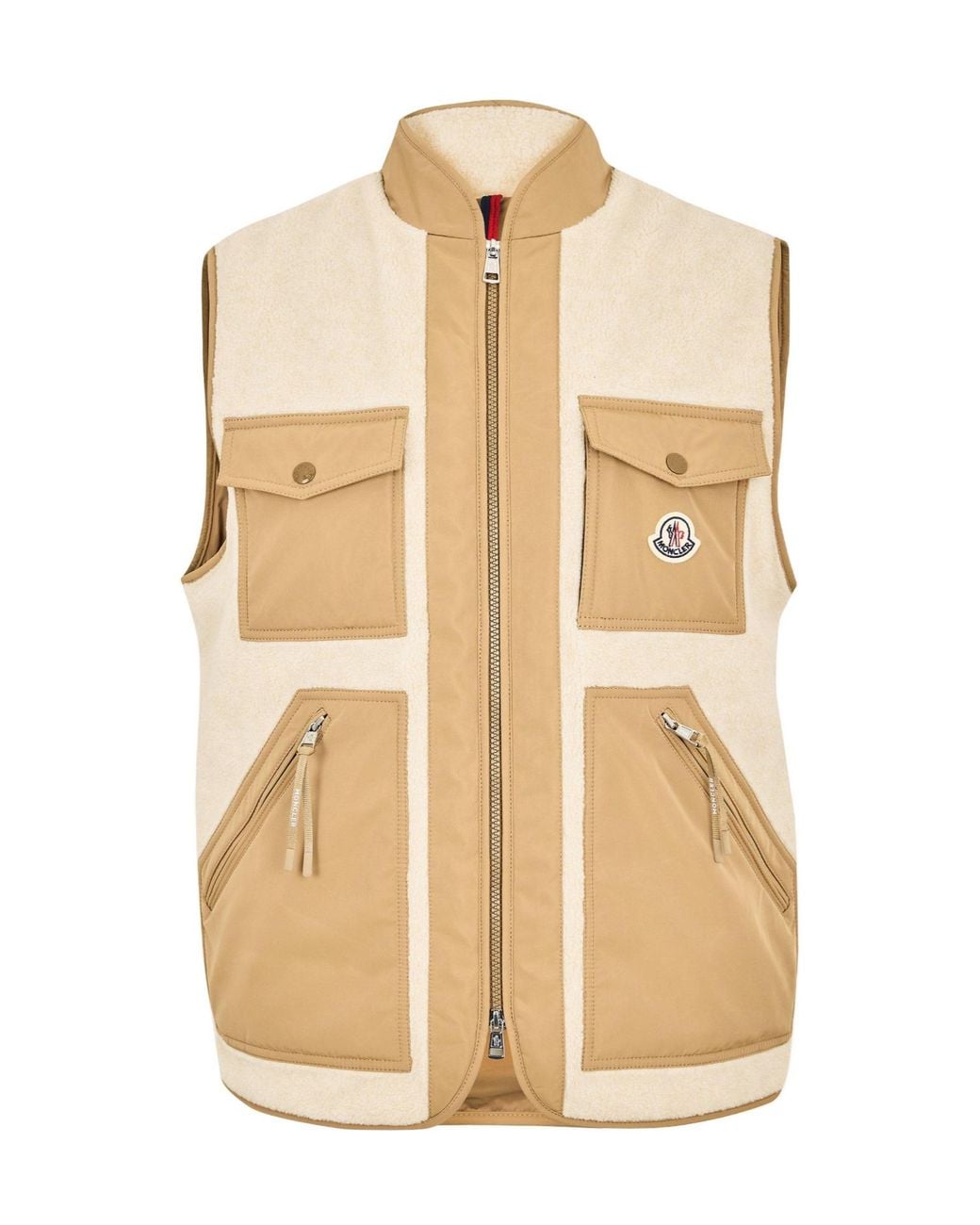 Moncler Natural Hybrid Fleece Vest for men