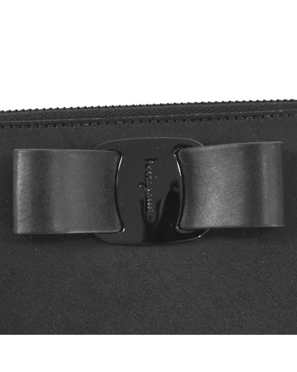 Ferragamo Black Vara Long Purse