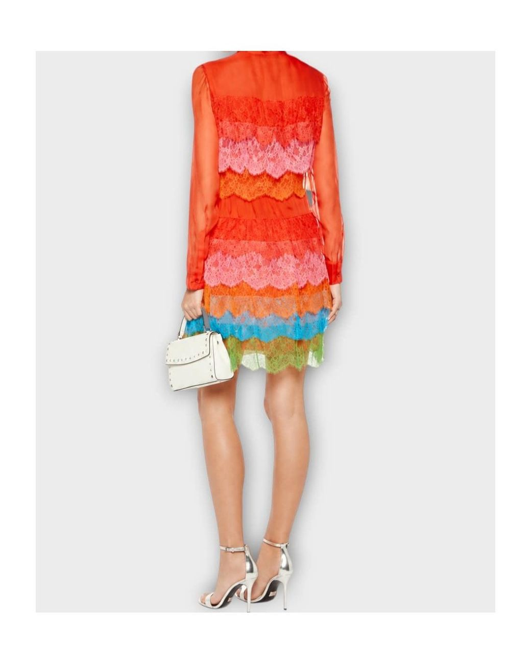 Valentino Red Long-Sleeved Dress