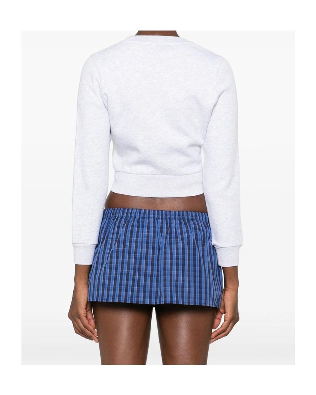 Sporty & Rich White Long-Sleeved Knit Top